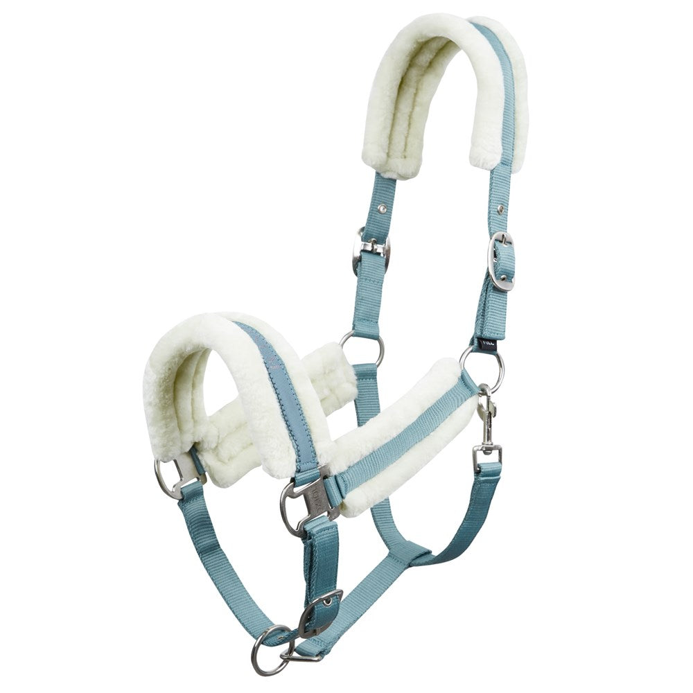 Horze Stanford Fleece Padded Halter-Cob Black
