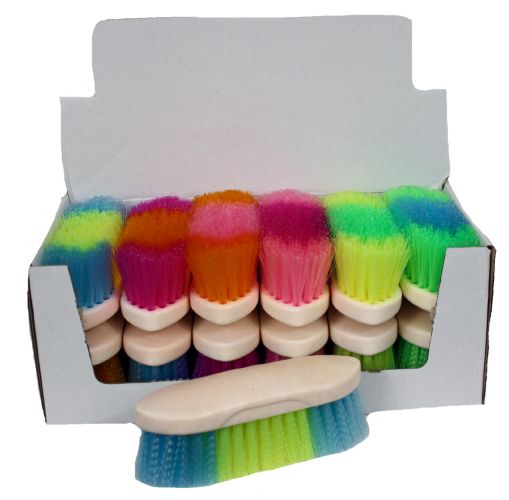 Rainbow Colored Stiff Poly Brush