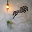 Artistic Metal Jumping Horse Wall Decor 3D Silhouette