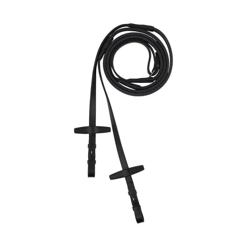 Horze Muswell Rubber Reins - Black