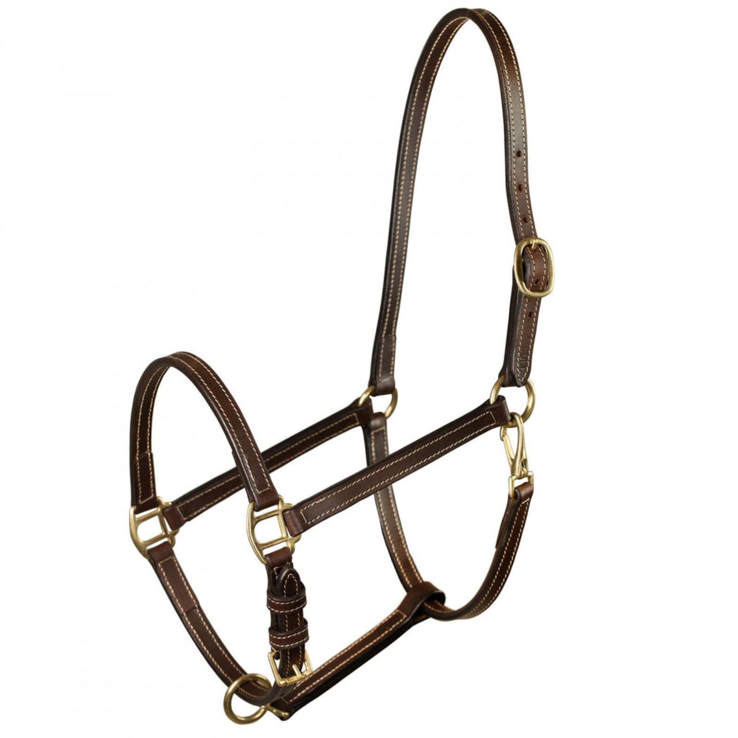 Horze Fremont  Leather Horse Halter - Brown