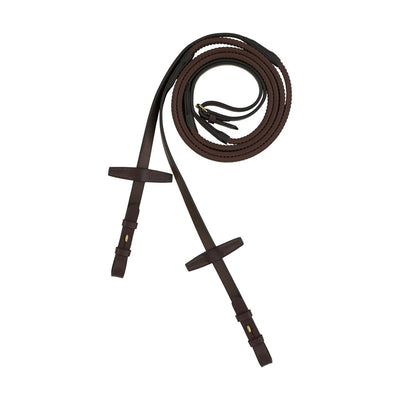 Horze Muswell Rubber Reins - Brown