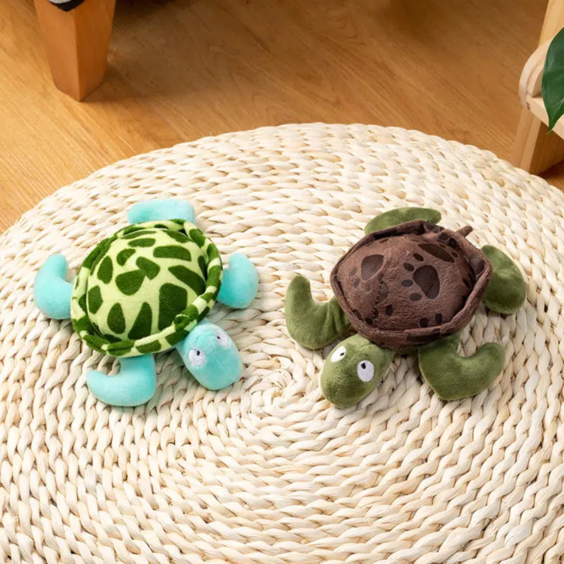 Plush Turtle Dog Squeaky Toy