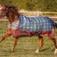 Showman ® Orange and Turquoise Southwest Print 1200D Turnout Sheet