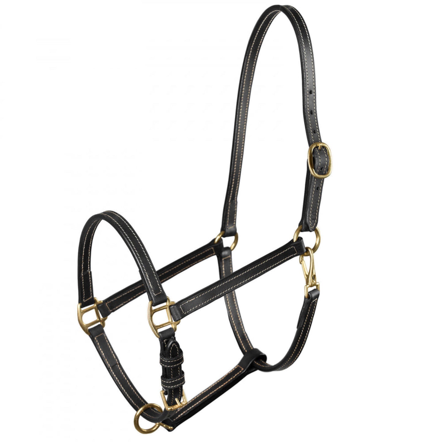 Horze Fremont  Leather Horse Halter - Black