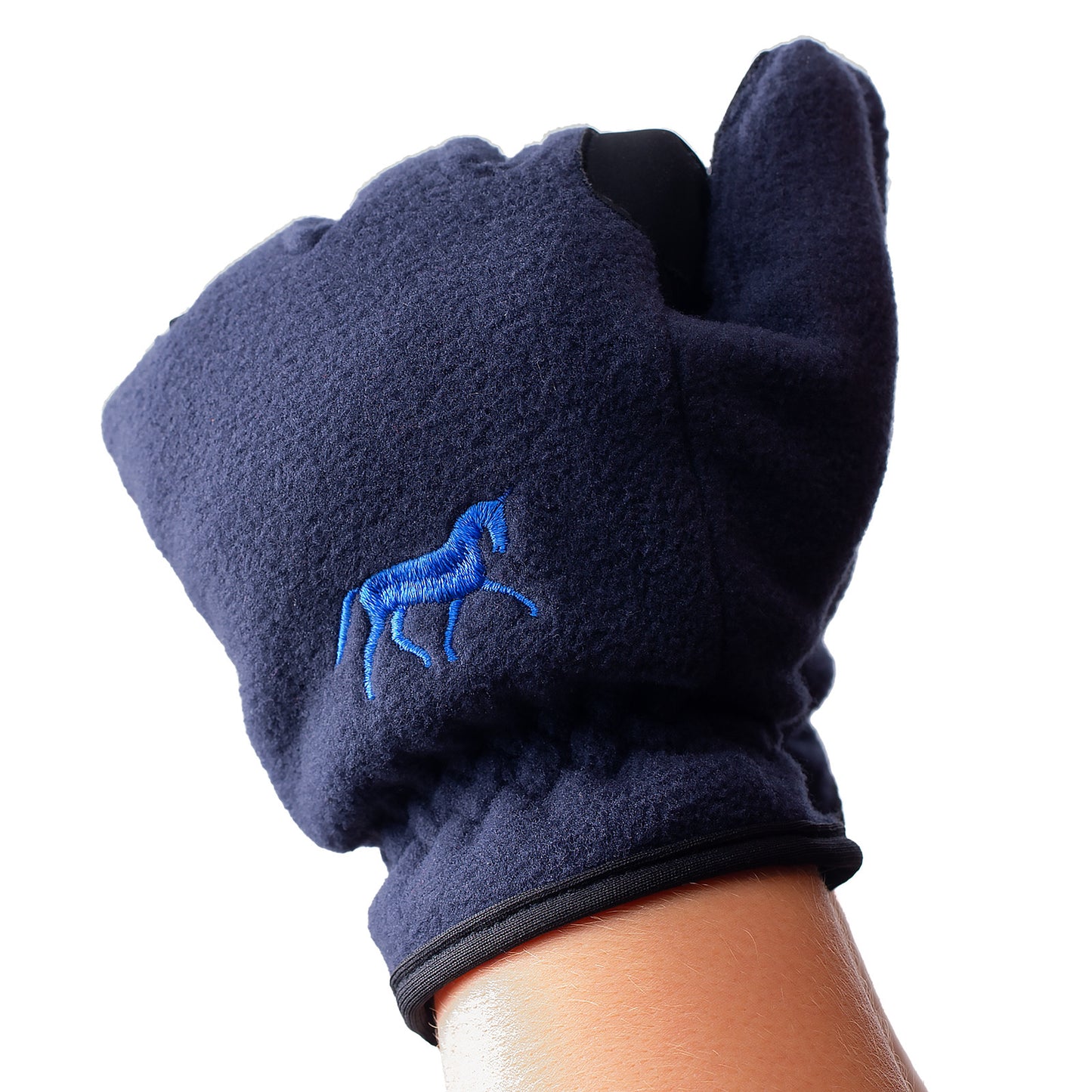 Horze Kids Gloves - Fleece - Dark Navy