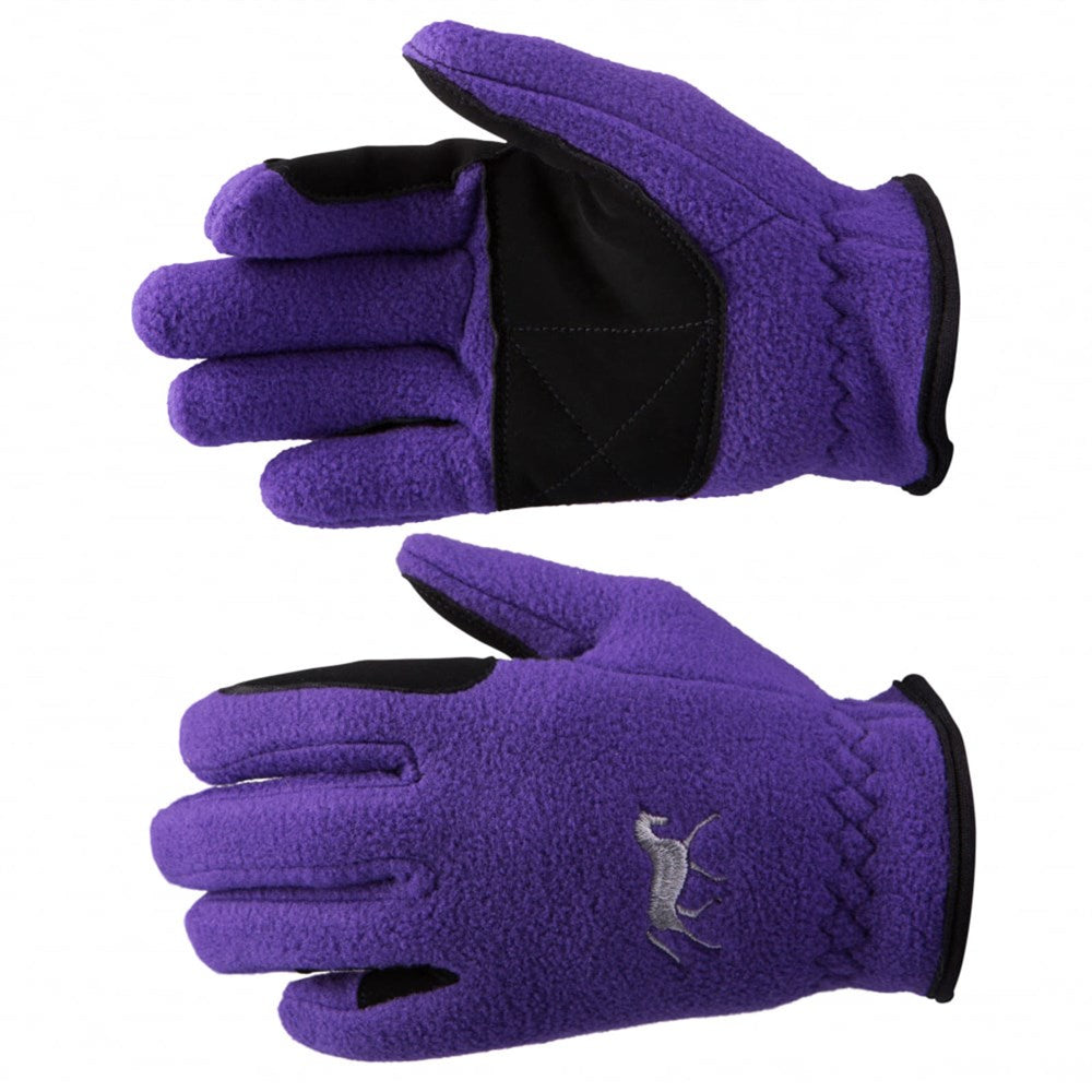 Horze Kids Gloves - Fleece - Sultry Violet